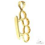 10K Gold Knuckles Pendant 66371 - Image 2