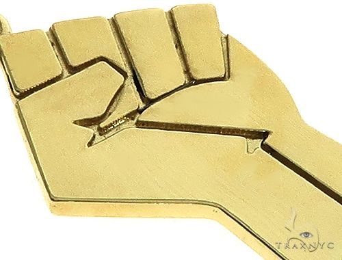 10K Gold Power Fist, BLM, Pendant Set 66333 - Image 4