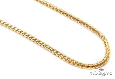 10K Yellow Gold Solid Franco Link Chain 26 Inches 2mm   63803 - Image 1