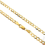 10k Yellow Gold Solid Curb Link Chain 26 Inches 4.7mm 57241 - Image 1