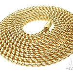 10K Yellow Gold Hollow Franco Link Chain 20 Inches 2mm 65432 - Image 4