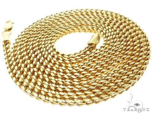 10K Yellow Gold Hollow Franco Link Chain 20 Inches 2mm 65432 - Image 4
