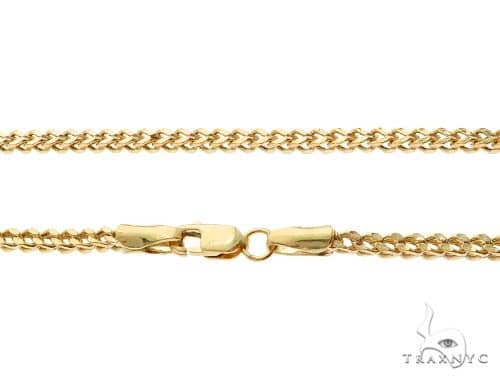 10K Yellow Gold Hollow Franco Link Chain 20 Inches 2mm 65432 - Image 5