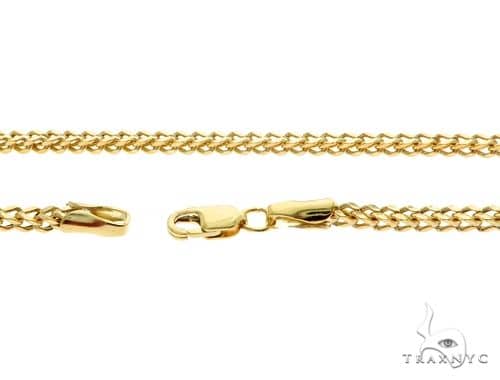 10K Yellow Gold Hollow Franco Link Chain 20 Inches 2mm 65432 - Image 6