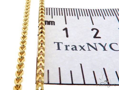 10k Yellow Gold Franco Link Chain 30 Inches 2mm 61597 - Image 7