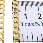 10K Yellow Gold Hollow Curb Link Chain 20 Inches 4.2mm   61601 - Image 7