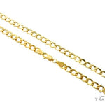 10K Yellow Gold Hollow Curb Link Chain 20 Inches 5.3mm   61645 - Image 1