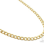 10K Yellow Gold Hollow Curb Link Chain 20 Inches 5.3mm   61645 - Image 2