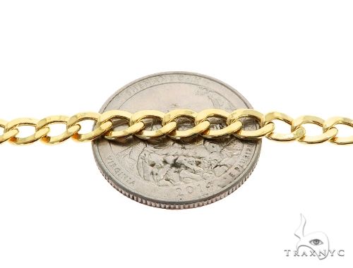 10K Yellow Gold Hollow Curb Link Chain 20 Inches 5.3mm   61645 - Image 3