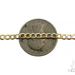 10K Yellow Gold Hollow Curb Link Chain 28 Inches 4.5mm   66572 - Image 3