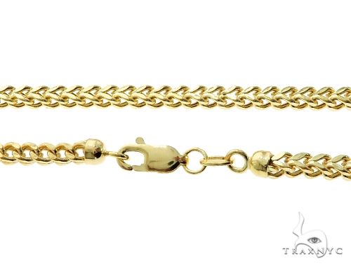 10K Yellow Gold Hollow Franco Link Chain 24 Inches 2.8mm   64044 - Image 5