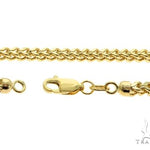 10K Yellow Gold Hollow Franco Link Chain 24 Inches 2.8mm   64044 - Image 6