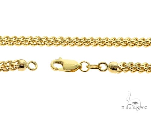 10K Yellow Gold Hollow Franco Link Chain 24 Inches 2.8mm   64044 - Image 6
