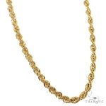 10K Yellow Gold Hollow Rope Chain 20 Inches 3.8mm   66622 - Image 2