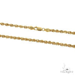 10K Yellow Gold Hollow Rope Chain 20 Inches 3.8mm   66622 - Image 3