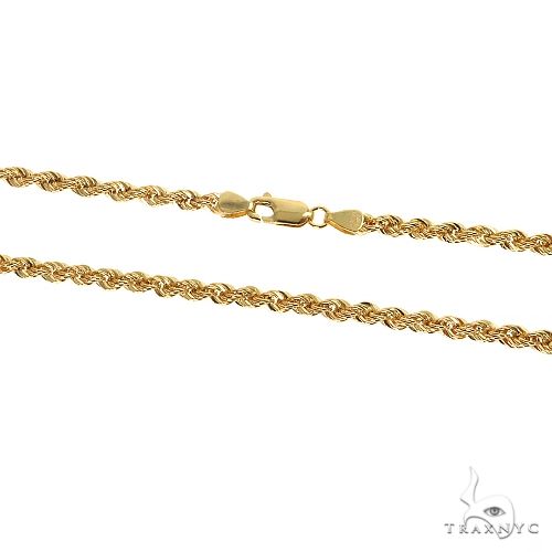 10K Yellow Gold Hollow Rope Chain 20 Inches 3.8mm   66622 - Image 3