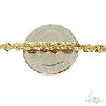 10K Yellow Gold Hollow Rope Chain 20 Inches 3.8mm   66622 - Image 6