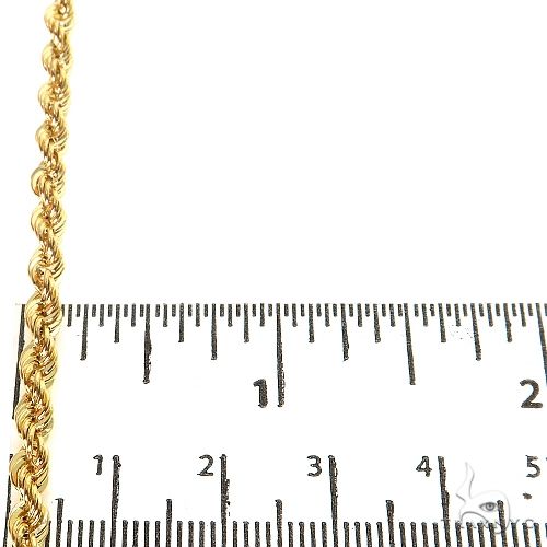 10K Yellow Gold Hollow Rope Chain 20 Inches 3.8mm   66622 - Image 7