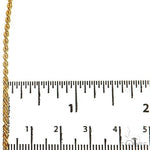 10k Yellow Gold Hollow Rope Link Chain 18 Inches 2.1mm 64436 - Image 7