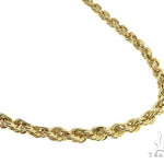10k Yellow Gold Hollow Rope Link Chain 24 Inches 3.8mm 63391 - Image 2