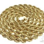 10k Yellow Gold Hollow Rope Link Chain 24 Inches 3.8mm 63391 - Image 4