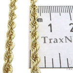 10k Yellow Gold Hollow Rope Link Chain 24 Inches 3.8mm 63391 - Image 5