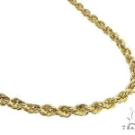 10K Yellow Gold Semi-Solid Rope Link Chain 28 Inches 4.7mm   66383 - Image 1