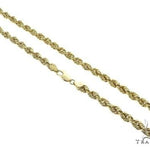 10K Yellow Gold Semi-Solid Rope Link Chain 28 Inches 4.7mm   66383 - Image 2