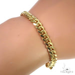 10K Yellow Gold Solid Miami Cuban Link Bracelet 8 Inches 7mm 70641 - Image 4