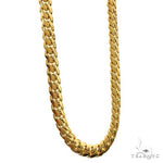 10K Yellow Gold Solid Miami Cuban Link Chain 22 Inches 5mm 70266 - Image 2
