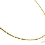 10K Yellow Gold Tooth Pendant Box Link Chain Set 57226 - Image 10
