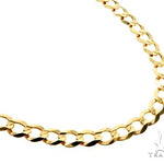 10k Yellow Gold Curb Link Chain 24 Inches 5mm   63795 - Image 2