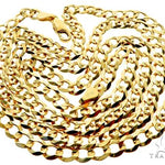 10k Yellow Gold Curb Link Chain 24 Inches 5mm   63795 - Image 4