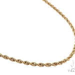 10k Yellow Gold Rope Link Chain 2.7mm 22 Inches    63799 - Image 2