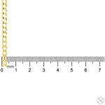 10k Yellow Gold Hollow Curb Link Chain 24 inches 3.5mm 65986 - Image 4