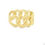 10k Yellow Gold Solid Miami Cuban Ring 10mm 70187 - Image 2