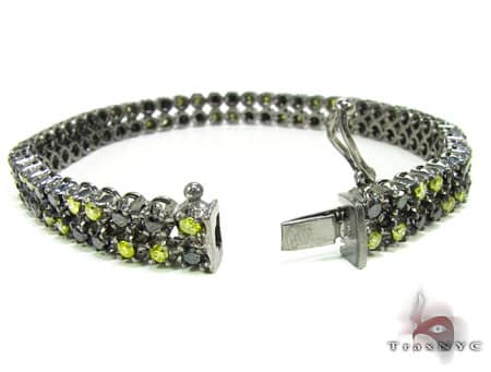 Black Diamond and Canary Bracelet 12338 - Image 6