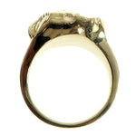 14K Gold African Lion Face Ring 66347 - Image 6