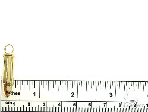 14K Gold Bullet Pendant 66354 - Image 5