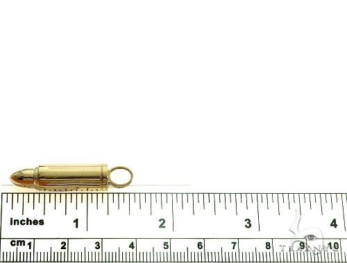 14K Gold Bullet Pendant 66354 - Image 6