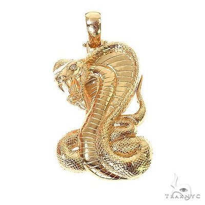 14K Gold Cobra Pendant 67270 - Image 1