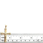 14K Gold Crucifix Cross Pendant 66657 - Image 5