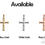14K Gold Crucifix Cross Pendant 66657 - Image 7