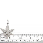 14K Gold Custom Made  Weed Pendant 66729 - Image 5