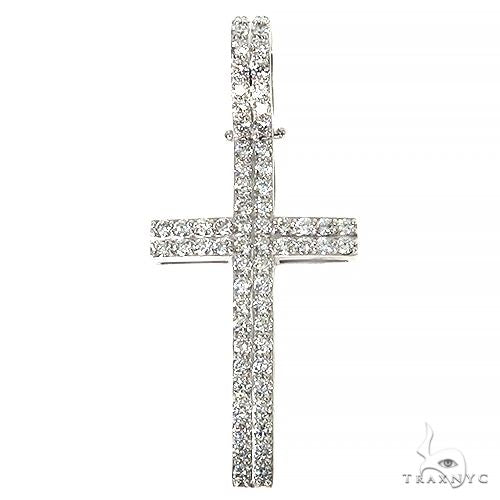 14K Gold Diamond Cross 67440 - Image 1