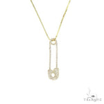 14K Gold Diamond Pin Pendant 66828 - Image 1