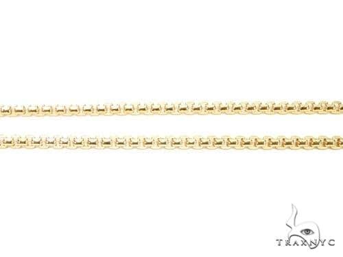 14K Yellow Gold Hollow Round Box Link Chain 16 Inches 2mm   68103 - Image 2