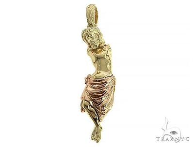14K Gold Jesus Crucifix Pendant 66204 - Image 1