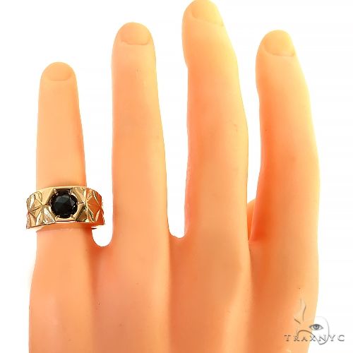 Solitary Tuxedo Black Diamond Ring 68750 - Image 6