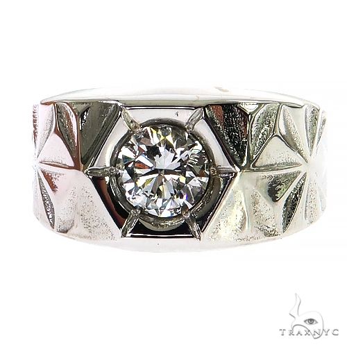 Solitary Tuxedo Diamond Ring 68744 - Image 2